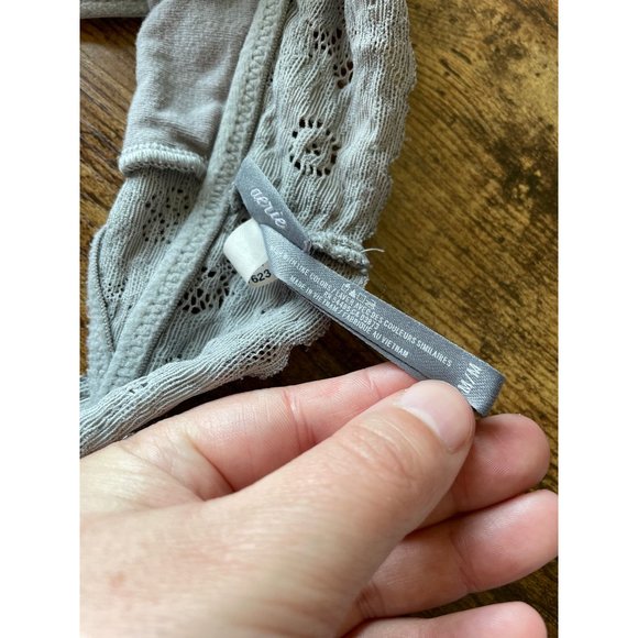 Aerie Gray Lace Racerback Bralette - Picture 5 of 5